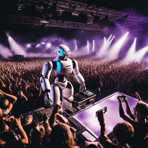 Robot DJ concert